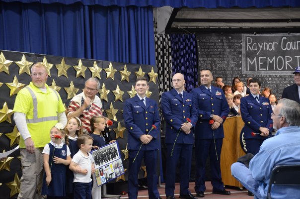 The Raynor Country Day School in Speonk honored veterans from all branches including the Army on Thursday