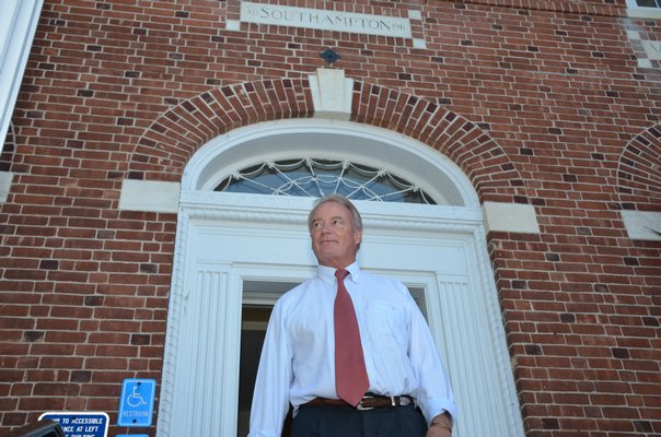 Southampton Village Michael Irving is working to get ahead of major projects within the historic district that add density and pose a threat to the area waterways. GREG WEHNER