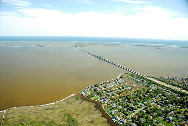 Aerial image of Great South Bay