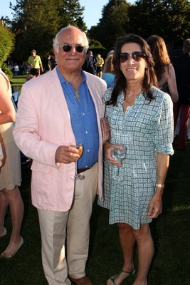  Schuyler and Betsy Rowe at the Hampton Theatre Company's 30th anniversary celebration held at the Quogue Field Club on Sunday