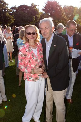  Richard Carey and Sarah Adams at the Hampton Theatre Company's 30th anniversary celebration held at the Quogue Field Club on Sunday