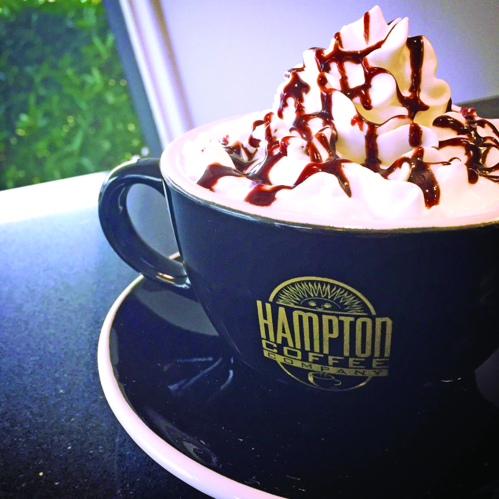 Hot chocolate at Hampton Coffee