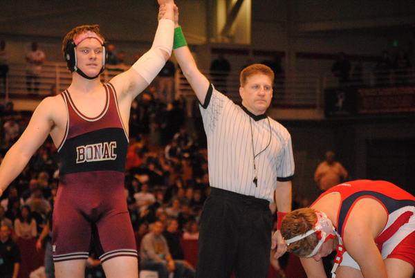 Taylor Harned went 2-2 at the county tournament