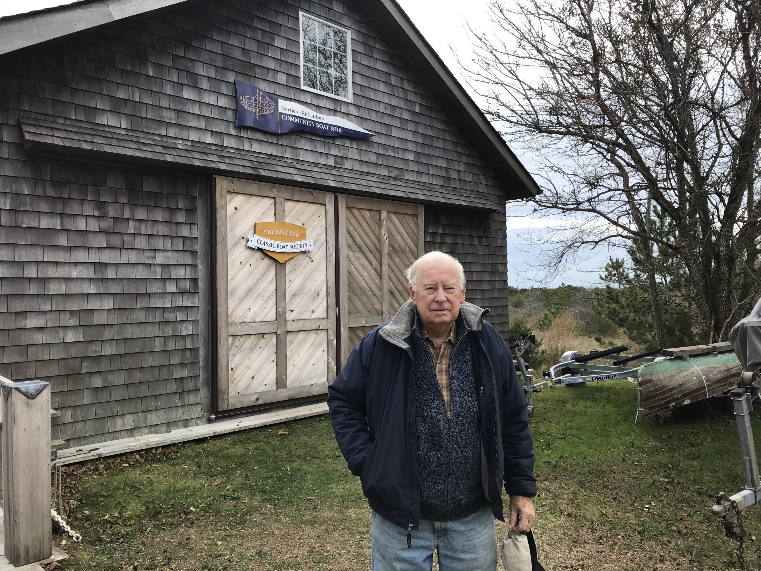 Ray Hartjen of the East End Classic Boat Society is spearheading an effort to bring the whale back to Amagansett. ELIZABETH VESPE