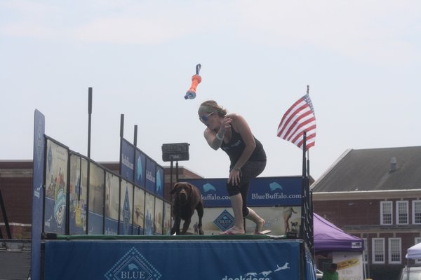 The inaugural Hurricane Dock Diving event showcased the skills of several talented dogs in dock diving