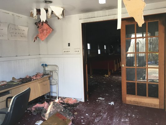 The Southampton Town Fire Marshal is investigating the cause of a fire that occurred Thursday morning at the Padgett Temple on North Magee Street in Southampton. DANA SHAW