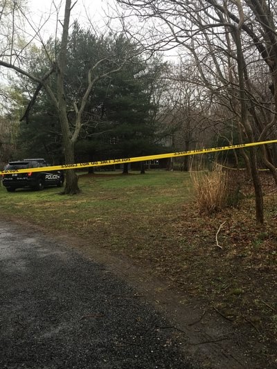Southampton Town Police and the Suffolk County Medical Examiner were investigating a death in a house at 36 Payne Avenue in North Haven on Monday. ALISHA STEINDECKER
