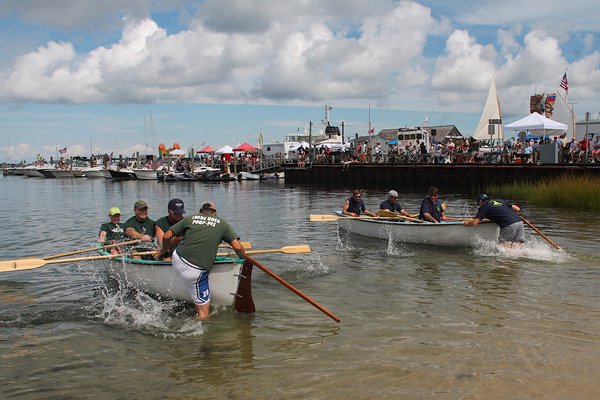 The whaleboat races at HarborFest 2015 in Sag Harbor.  PRESS FILE