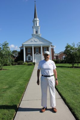  in front of the Westhampton Beach chapel. BY CAROL MORAN