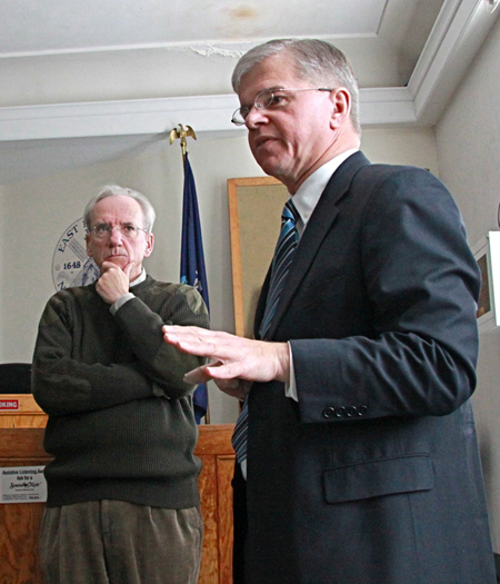 Town Supervisor Bill Wilkinson addressed the crowd.