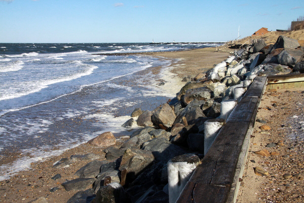  with the erosion on Soundview Drive to the left.