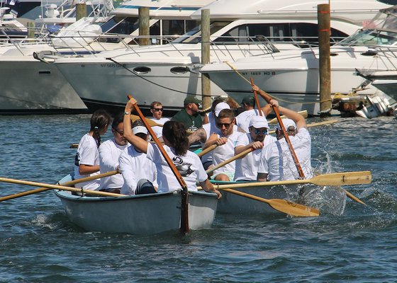 The whaleboat races at HarborFest.