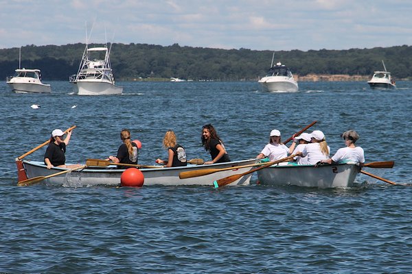 The whaleboat races at HarborFest.