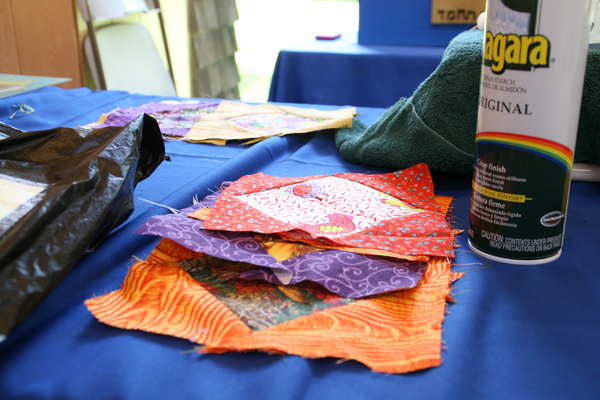 Francoise Cosh and Myrna Weiss have been quilting on their own for years and now quilt for charity at the Jewish Center of the Hamptons. 