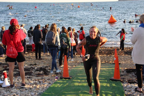 The Mightyman Triathlon took place in Montauk on Sunday morning. KYRIL BROMLEY