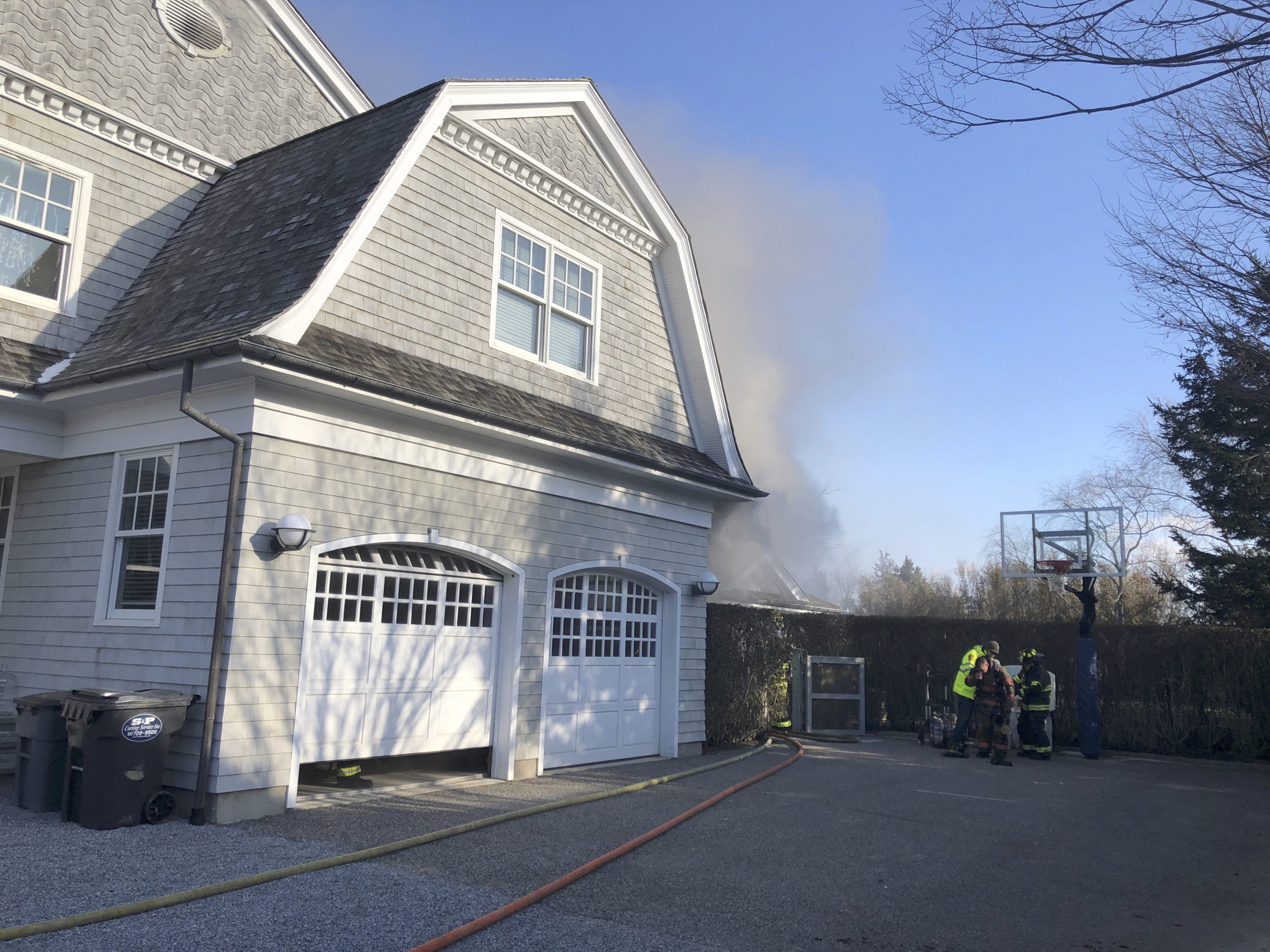 Multiple fire departments are responding to a structure fire in Bridgehampton.