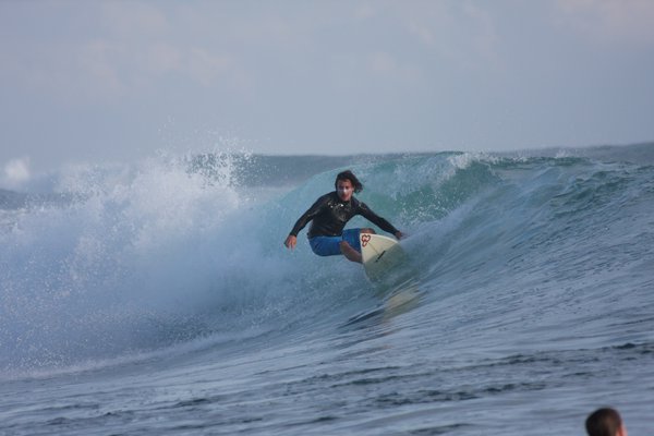 Jason Pollak surfing.               CHRIS ARANCIO