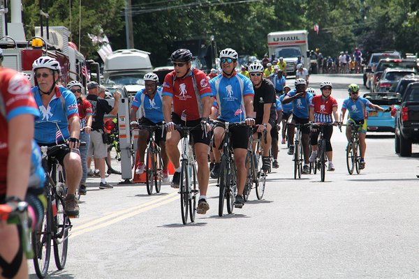  wounded veterans were honored by Soldier Ride on Saturday.   KYRIL BROMLEY
