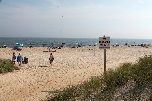 Georgica Beach in East Hampton will be closed for the season due to a shortage of lifeguards.  KYRIL BROMLEY