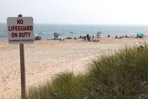 Georgica Beach in East Hampton will be closed for the season due to a shortage of lifeguards.  KYRIL BROMLEY