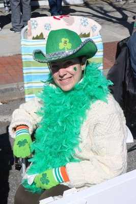  lined up early to get a good spot for the annual Westhampton Beach St. Patrick's Day parade. ERIN MCKINLEY
