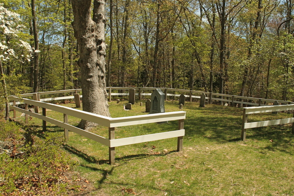 The Van Scoy cemetery is surrounded by relics of the historic family.      