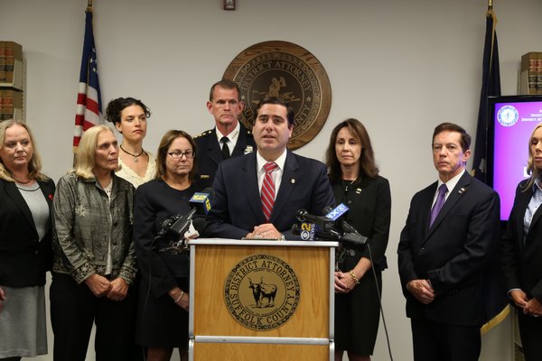 Suffolk County District Attorney Timothy Sini on Thursday