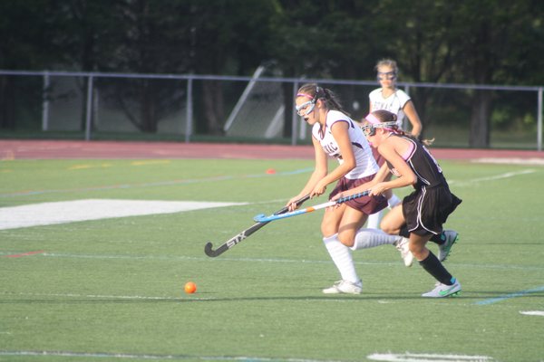 The East Hampton field hockey team improved to 4-2 after beating Babylon 2-0 last week. CAILIN RILEY