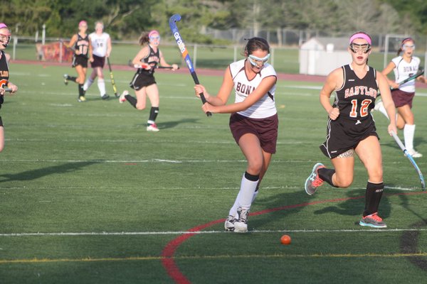 The East Hampton field hockey team improved to 4-2 after beating Babylon 2-0 last week. CAILIN RILEY