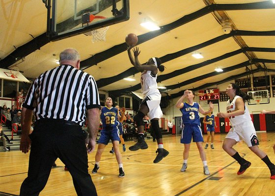 Pierson senior Nia Dawson goes up for two points. KYRIL BROMLEY