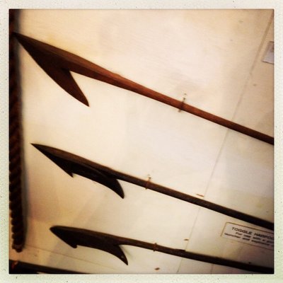 Harpoons used in whaling.
