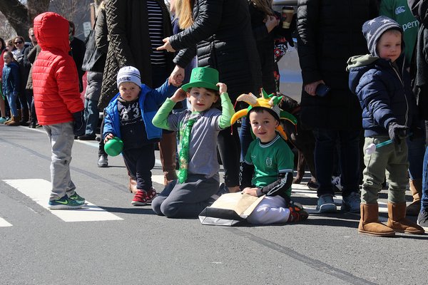 The all-too-brief Am O'Gansett St. Patrick's Parade was held under clear skies on Saturday. KYRIL BROMLEY