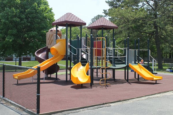 The playground equipment currently in Red Creek Park in Hampton Bays. KYLE CAMPBELL