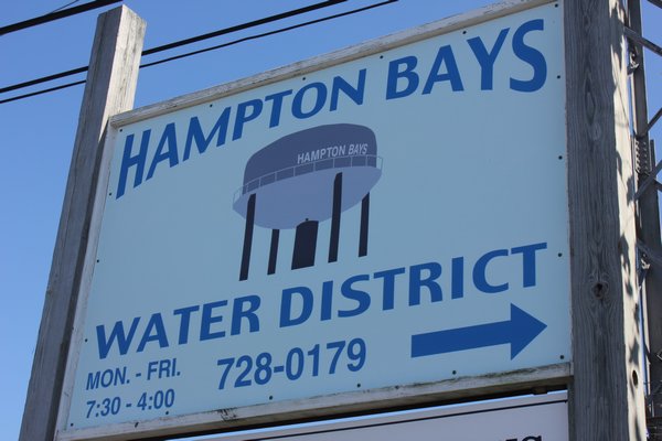 The Hampton Bays Water District. VALERIE GORDON 