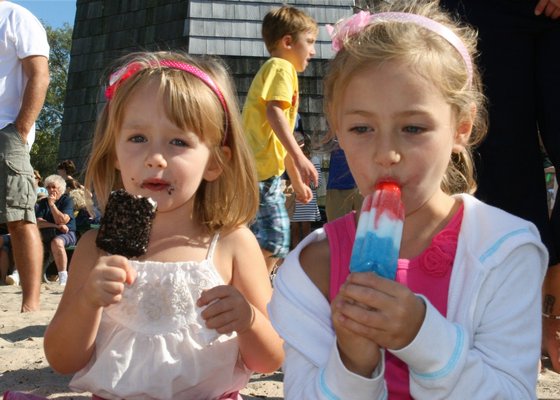 Eating ice cream at last year's Harborfest. KYRIL BROMLEY