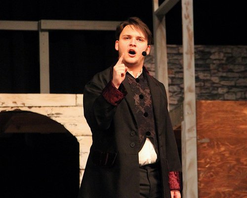 East Hampton High School students rehearse Les Misérables. KYRIL BROMLEY