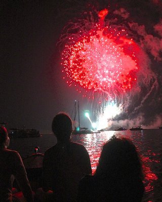 The 2016 Great Bonac Fireworks.   PRESS FILE