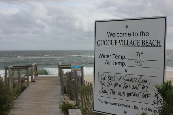 Quogue Village Beach. VALERIE GORDON 