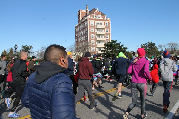 There was a record turnout for Montauk’s Thanksgiving Day Turkey Trot. It was chilly