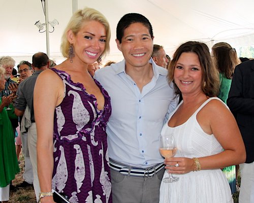 Emily and Lawrence Chu with Julie Berger.