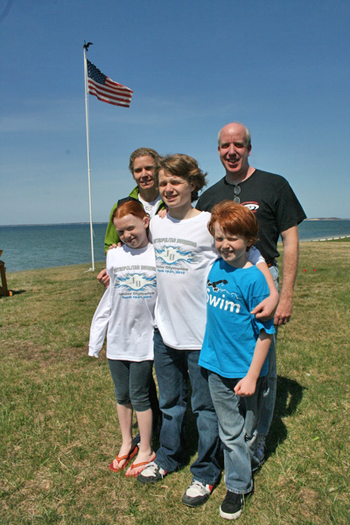 The Howard family at home.<br>Photo by Oliver Peterson