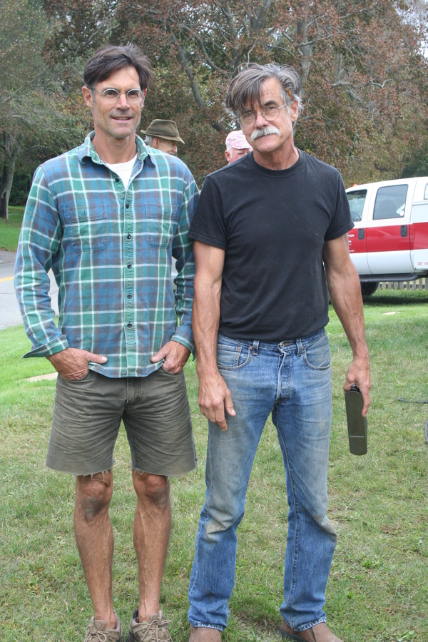 Paul Hamilton and Richard Baxter of Baxter Restoration at Hook Mill. VIRGINIA GARRISON
