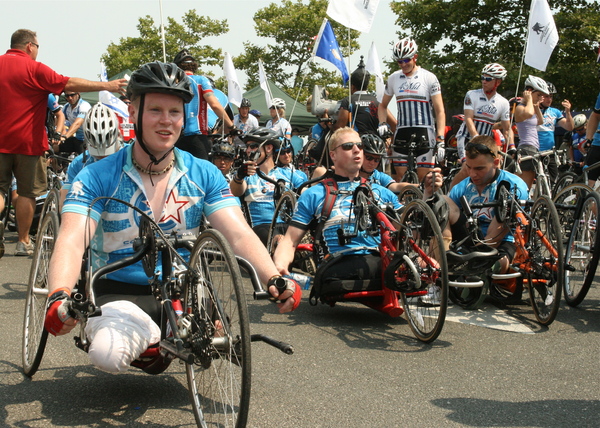 Soldier Ride to benefit the Wounded Warrior Project made its way through the East End on Saturday.