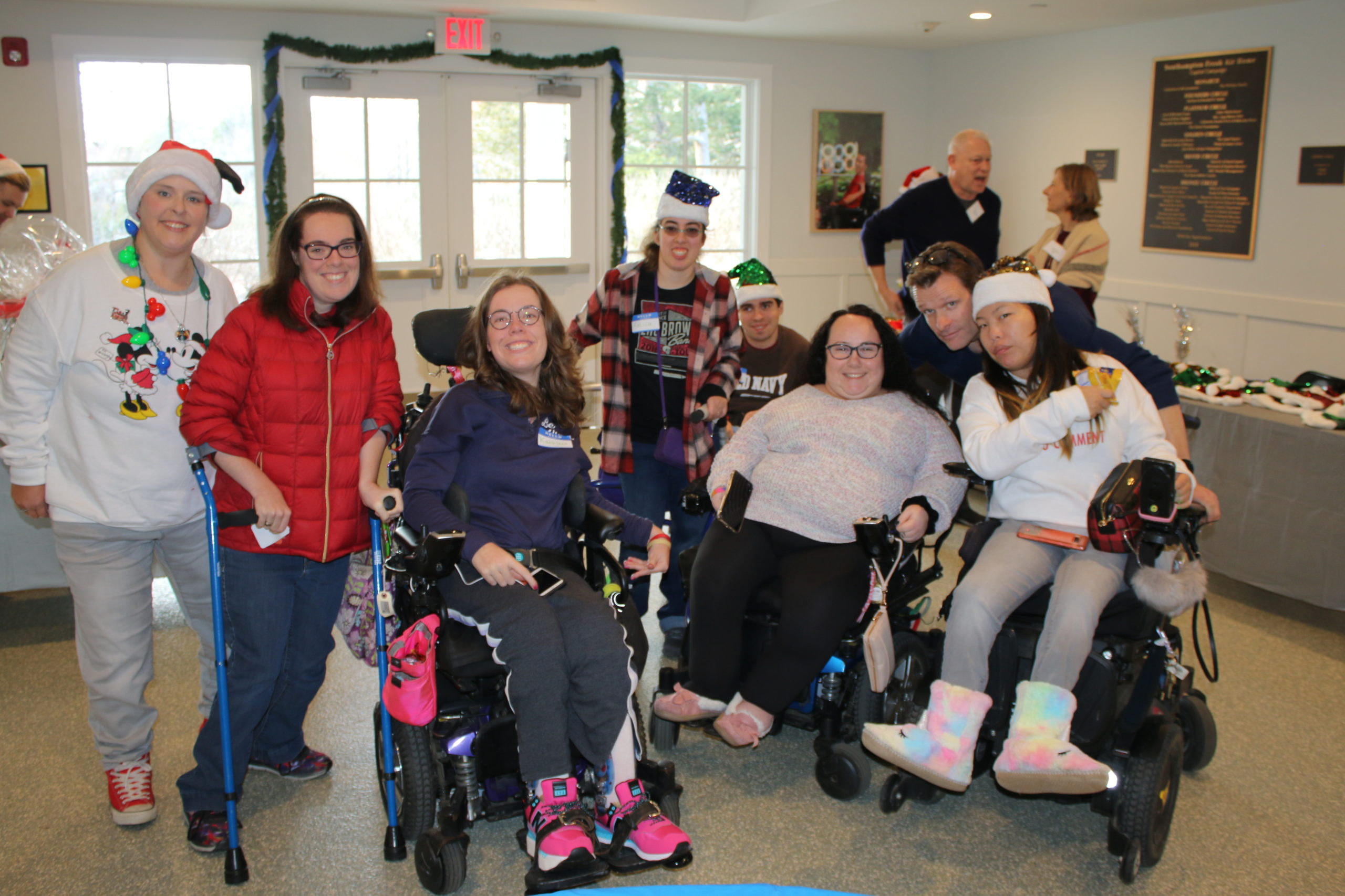 Southampton Fresh Air Home for physically challenged youth hosted its annual holiday party on Saturday, December 7, welcoming more than 125 former and current campers, along with friends and family. The home’s volunteers and counselors served lunch and distributed gifts purchased with donations received on #GivingTuesday. There was even a visit from Santa. Southampton Fresh Air Home offers both summer camp programs and year-round programs providing recreational and educational activities. NIELS SCHRODER