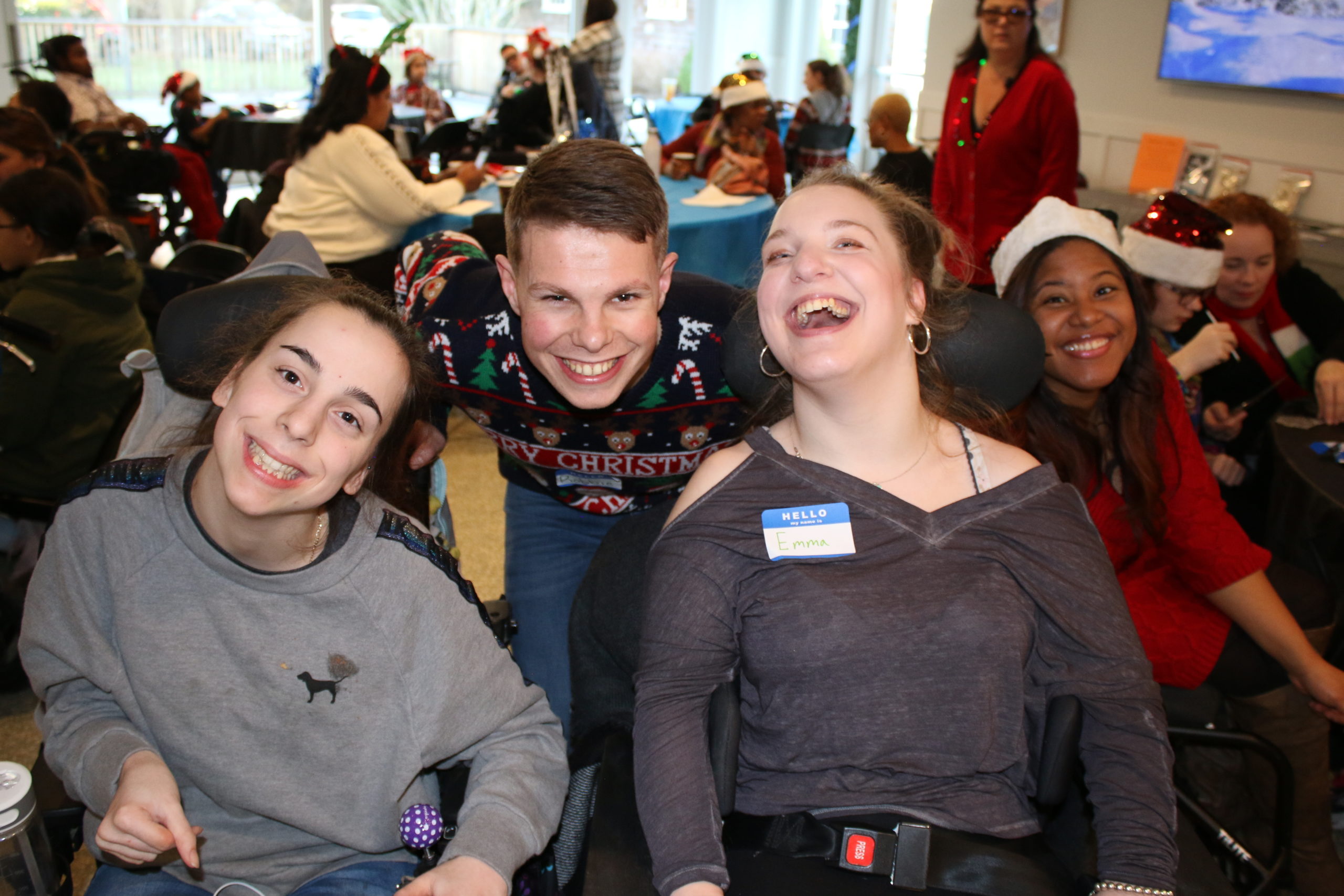 Southampton Fresh Air Home for physically challenged youth hosted its annual holiday party on Saturday, December 7, welcoming more than 125 former and current campers, along with friends and family. The home’s volunteers and counselors served lunch and distributed gifts purchased with donations received on #GivingTuesday. There was even a visit from Santa. Southampton Fresh Air Home offers both summer camp programs and year-round programs providing recreational and educational activities. NIELS SCHRODER