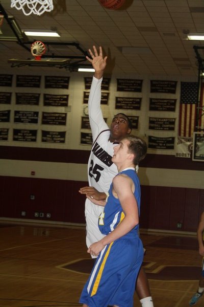 Isaiah Johnson had 12 points and eight rebounds in the win over Mattituck. CAILIN RILEY