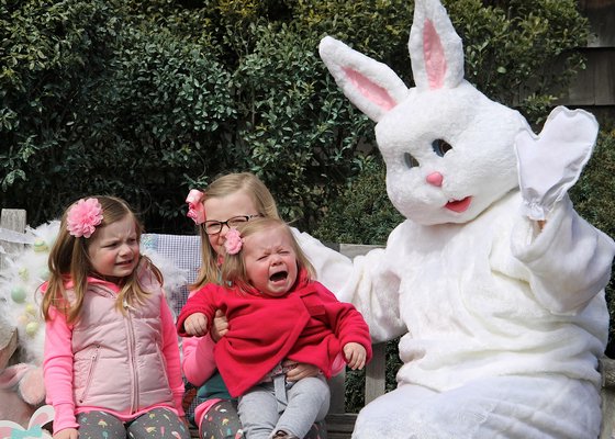 Henry Rhiand with the Easter Bunny.
