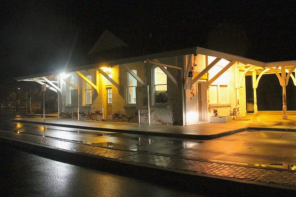 The train station in East Hampton has sometimes been used for shelter by the homeless.   KYRIL BROMLEY