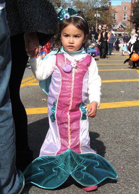Strolling down Main Street during the Sag Harbor Rag-A-Muffin Parade on Sunday.