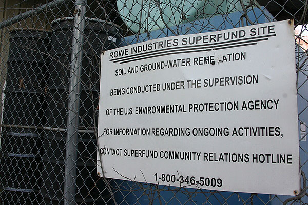 The Rowe Industires site in Sag Harbor.   MICHAEL WRIGHT